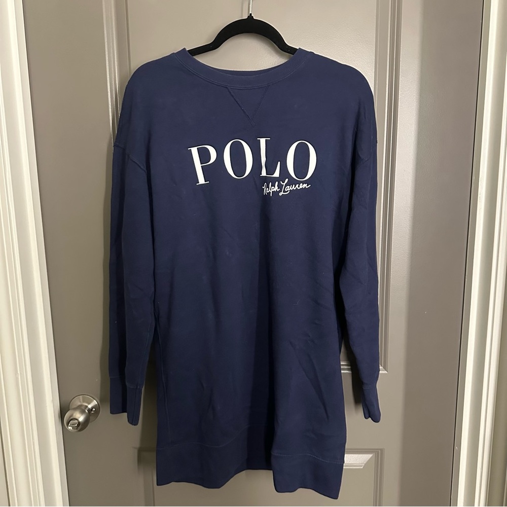 Ralph Lauren Blue Sweatshirt Dress
